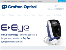 Tablet Screenshot of graftonoptical.com